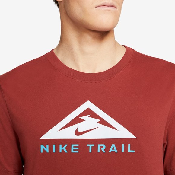 Nike Other - Nike Dri-FIT Cotton Men's Trail Running Gym Training Shirt Top Red L XL